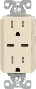 USB-C Charger with Duplex Receptacle