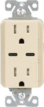 USB-C Charger with Duplex Receptacle