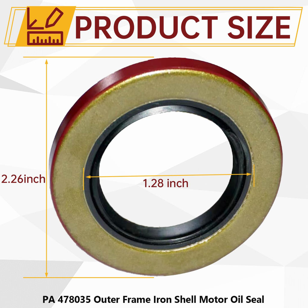 PA 478035 Outer Frame Iron Shell Motor Oil Seal for Parker, 1 Pack