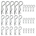 Cotter Pins, 30 Pcs Zinc Plated Spring Fastener Assortment Kit, Heavy Duty Cotter Hairpin for Hitch Pin Lock Systems
