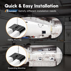 BBOUNDER 4Pack 4FT LED Shop Light, 65000K, 40W=250W, Linkable for Garage