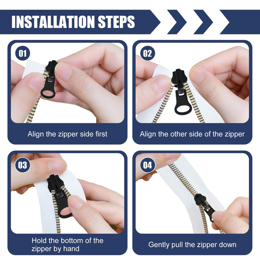 12 Sets Universal Zipper Repair Kit