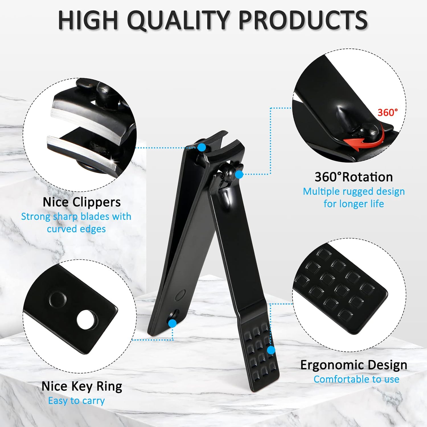 Manicure Set Professional Nail Clipper Kit-26 Pieces Stainless Steel Manicure Kit,Nail Care Tools with Luxurious