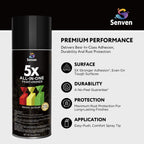 Spray Black Paint 6Pack All-In-One Multi Surface Black Spray Paint for