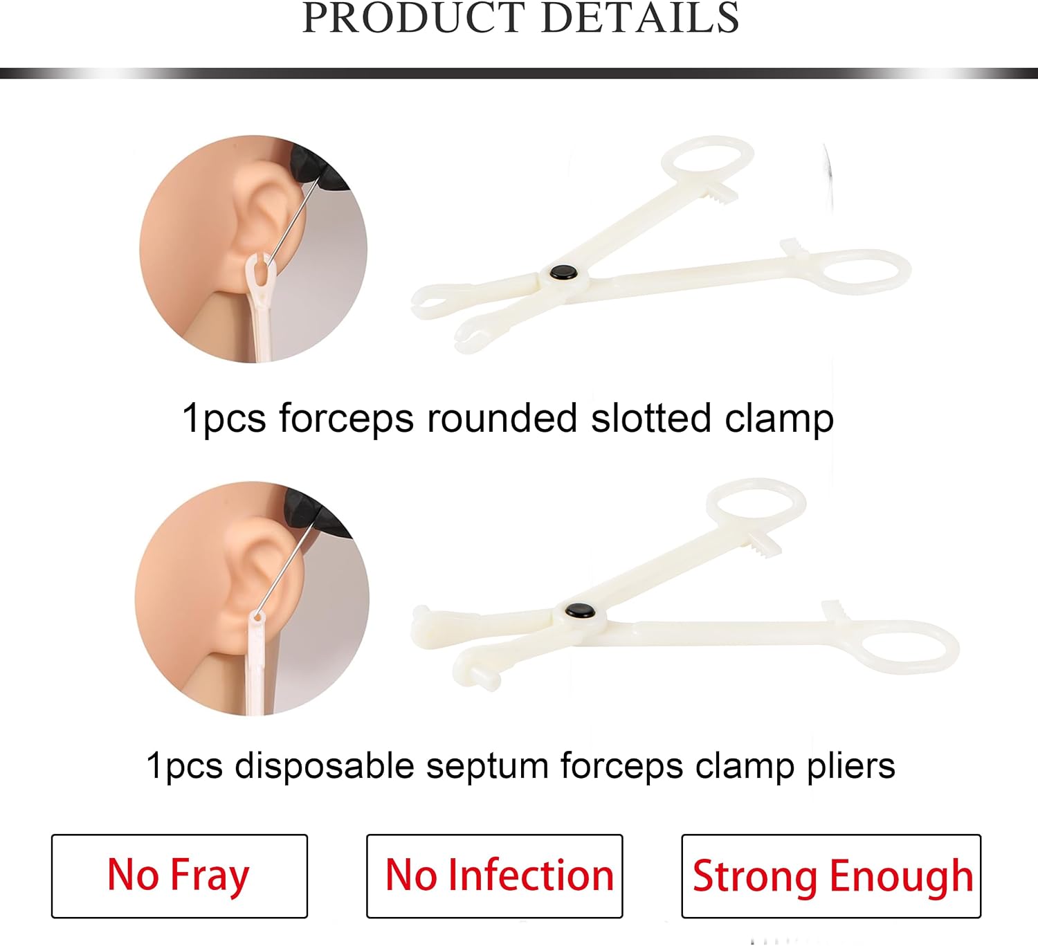 Ear Piercing Kit Stainless Steel Ear Piercing Needle Kit Disposable Earring Piercing Kit with Earring Stud Industrial