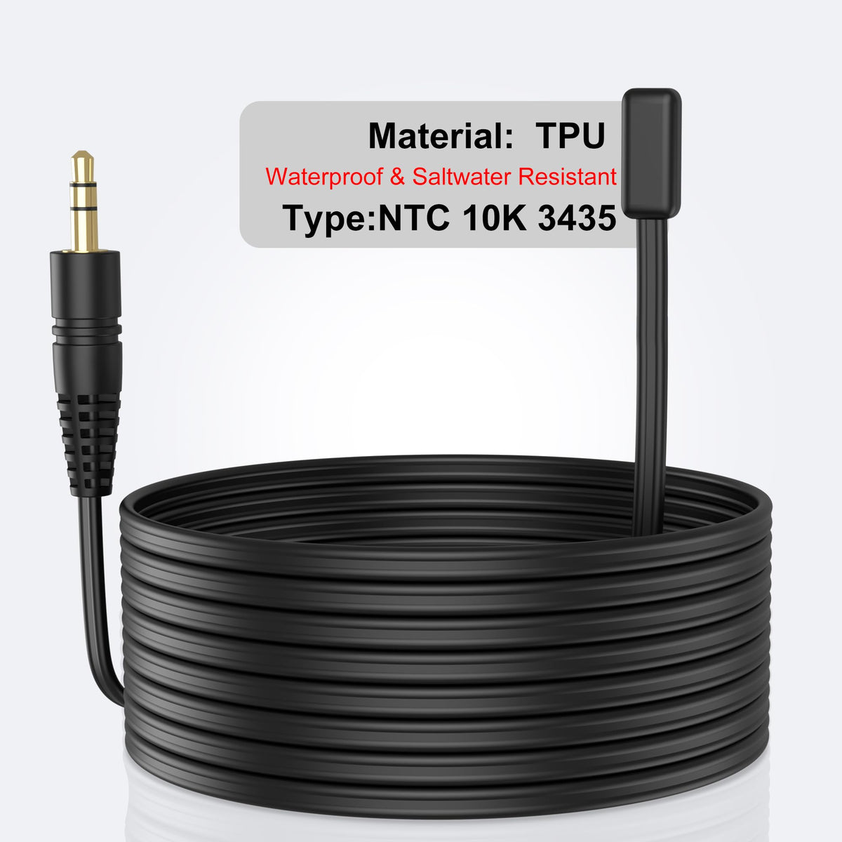 WILLHI Temperature Sensor Probe, Saltwater-Proof for Aquarium