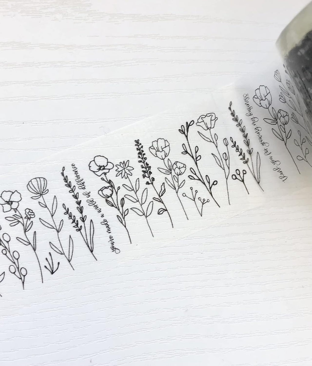 Mailed It Eco-Friendly Packing Tape - Pretty Floral Packaging Tape for Shipping - 2" x 55 Yds (165 Ft) (1)