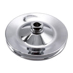 Tiny Force SBC Chrome Power Steering Pump & Bracket & Pulley Kit