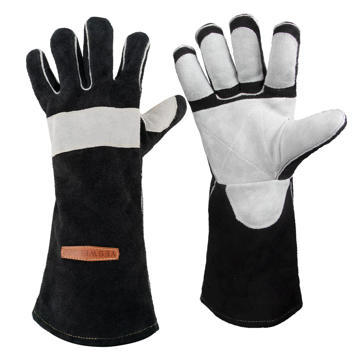 16 Inches 932℉ Leather Forge MIG Welding Gloves