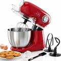 5.5QT 12-Speed Electric Stand Mixer, Tilt Head Kitchen Mixer, Red