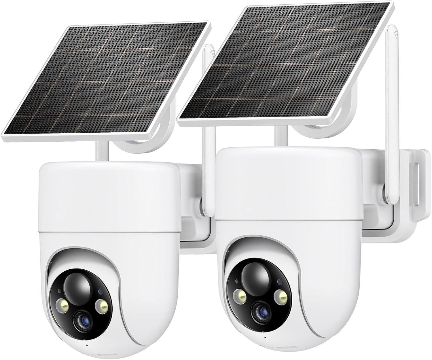2K Solar Security Cameras Wireless Outdoor, 2PCS Outdoor Camera Wireless with 360° View, Cameras for Home Security