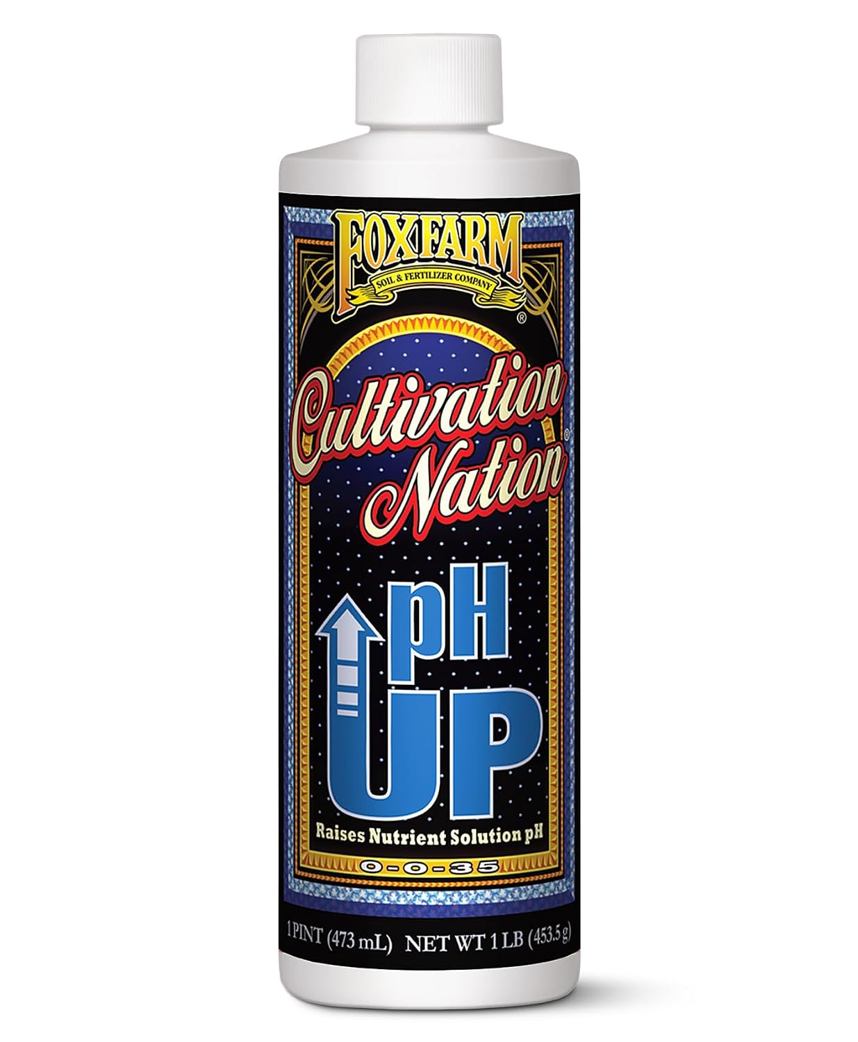 Cultivation Nation pH UP for Plants’ Nutrient Solutions - Formulated with Potassium Hydroxide for Adjustment - Ideal