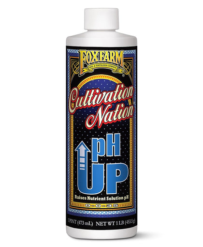 Cultivation Nation pH UP for Plants’ Nutrient Solutions - Formulated with Potassium Hydroxide for Adjustment - Ideal
