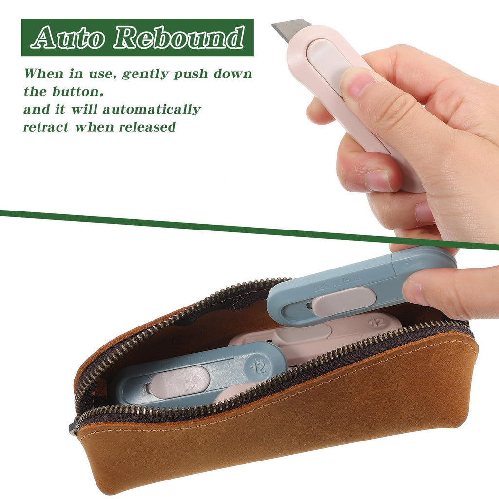 60 Pcs Mini Box Cutter Bulk, Retractable Box Opener Mixed