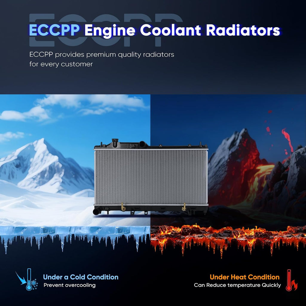 ECCPP 13293 Radiator for Subaru Legacy 2011-2014, Outback 2010-2014, 2.5L