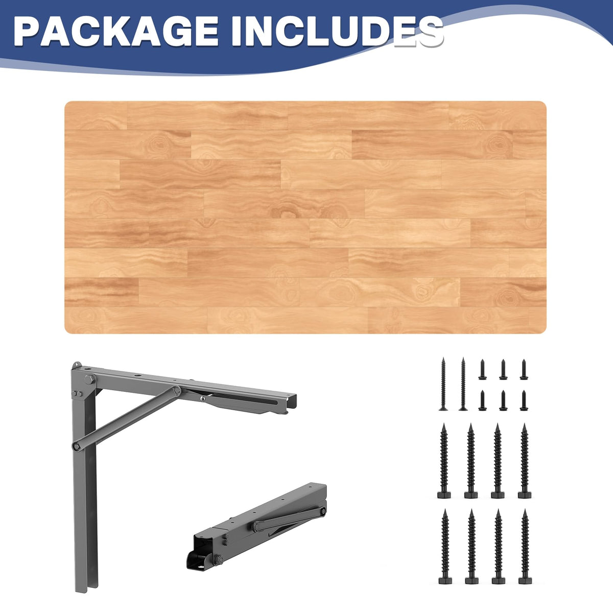 Wall Mounted Folding Workbench, Folding Wall Table, 47.25x22.75 in