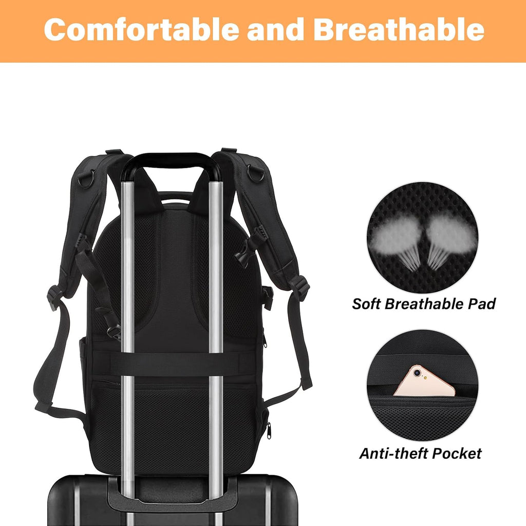 Camera Backpack, Photography Camera Bag Waterproof Hardshell Case | DSLR/SLR/Mirrorless Geometric Camera Bag with