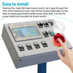 4 Pack Emergency Stop Button Cover Lockout, Square Transparent