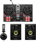 DJLearning Kit MK II, DJ Controller with Speakers and Headphones, Beginner DJ Set with Jog Wheels, 2 Deck DJ Mixer