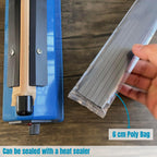 4 Mil Thick 2.2lb Poly Tubing Roll 1.6"/4cm Wide for for Custom Sized Poly Bags