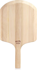 50226 Restaurant-Grade Wooden Pizza Peel, 14" L x 12" W Plate, with 8" L Wooden Handle, 22" Overall Length