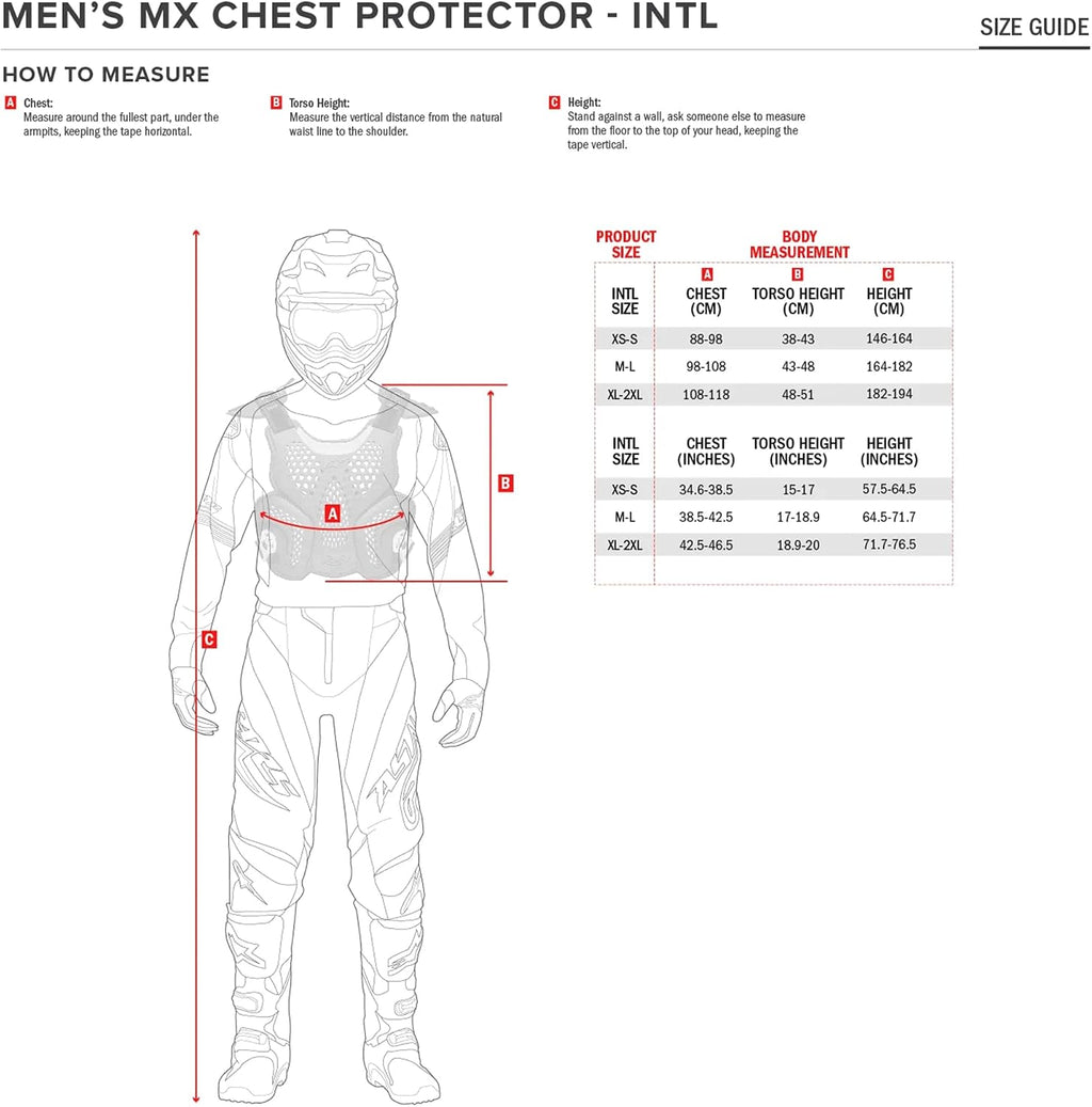 A-4 Max Roost Guard, Motocross Off-Road Chest Protector, CE-Certified