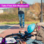 First Aid Kit 300PCS Car Home Camping Essentials Purple 1st Aid