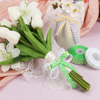 Grosgrain Ribbon Set, Striped & Polka Dot Spring Easter Ribbons