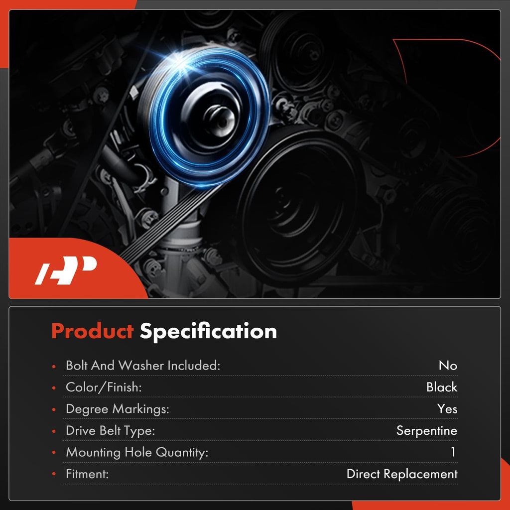 A-Premium Engine Harmonic Balancer Pulley Compatible with Mitsubishi