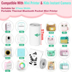 Printer/Camera Universal Thermal Paper Roll Refill 57x30mm,NonSticky 10roll