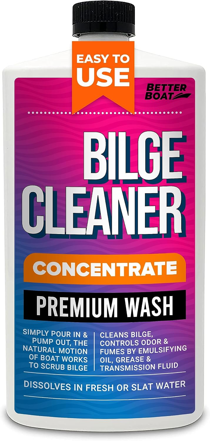 Premium Boat Bilge Cleaner, Marine Concentrate for Heavy Duty Cleaning