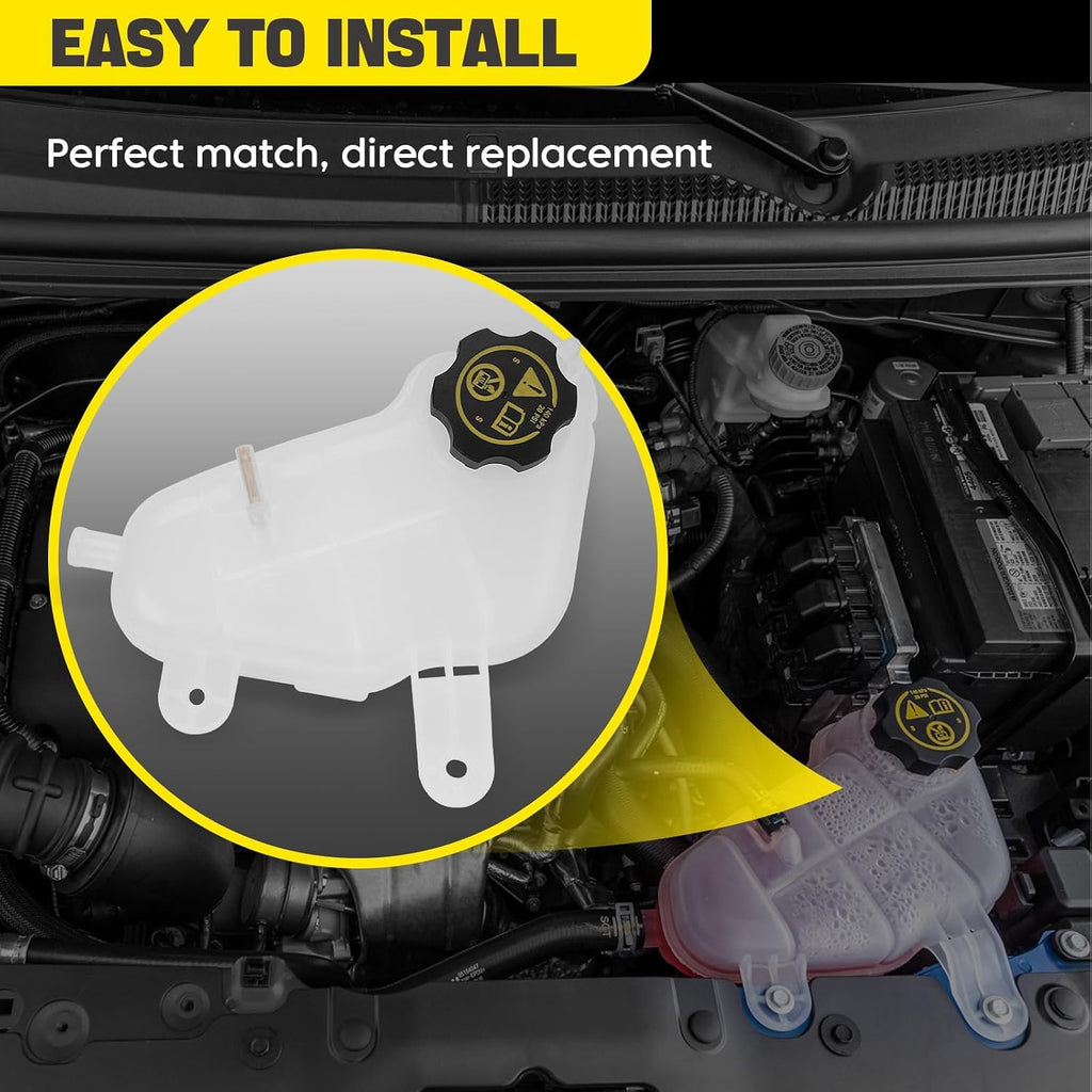 603-386 Front Engine Coolant Reservoir Recovery Tank with Cap Compatible with Chevrolet Chevy Sonic 1.4L 1.6L 1.8L 2012-2020 Replace for GM3014167 95048411 13502353 42609220