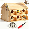 Bird Houses for Outside, Large 12 Room Purple Martin House 2 Tier Nest Box