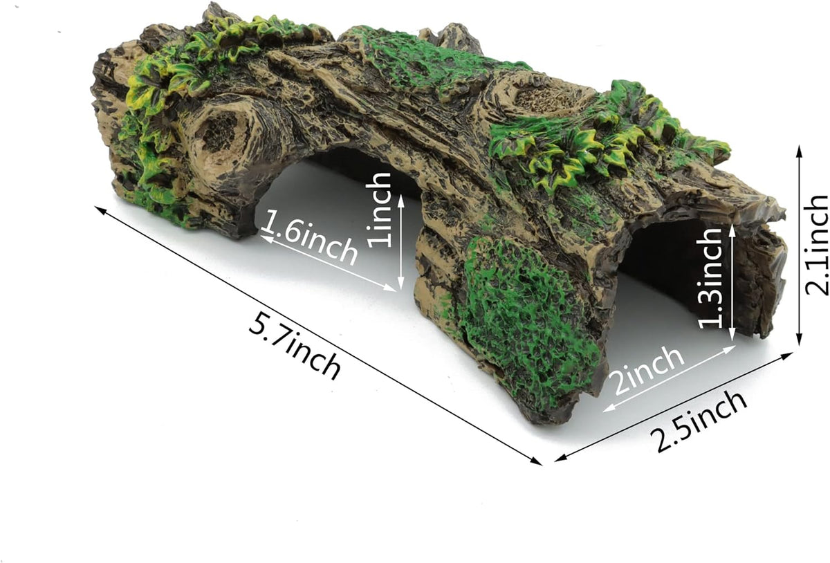 Aquarium Decorations Resin Hollow Tree Trunk Ornament