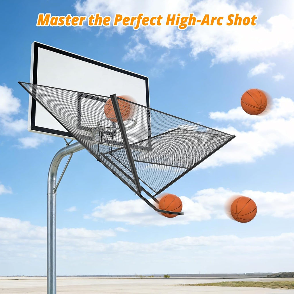 Upgrade Basketball Shot Trainer with Net Return Attachment, Heavy Duty Basketball Rebounder Ball Return for