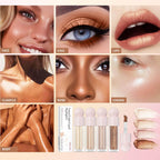 Liquid Highlighter,Long Lasting Liquid Luminizer Shimmer Stick,Waterproof Smooth Highlight Face Illuminator,Silky