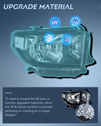 Headlight Assembly Compatible for 2014-2021 Toyota Tundra