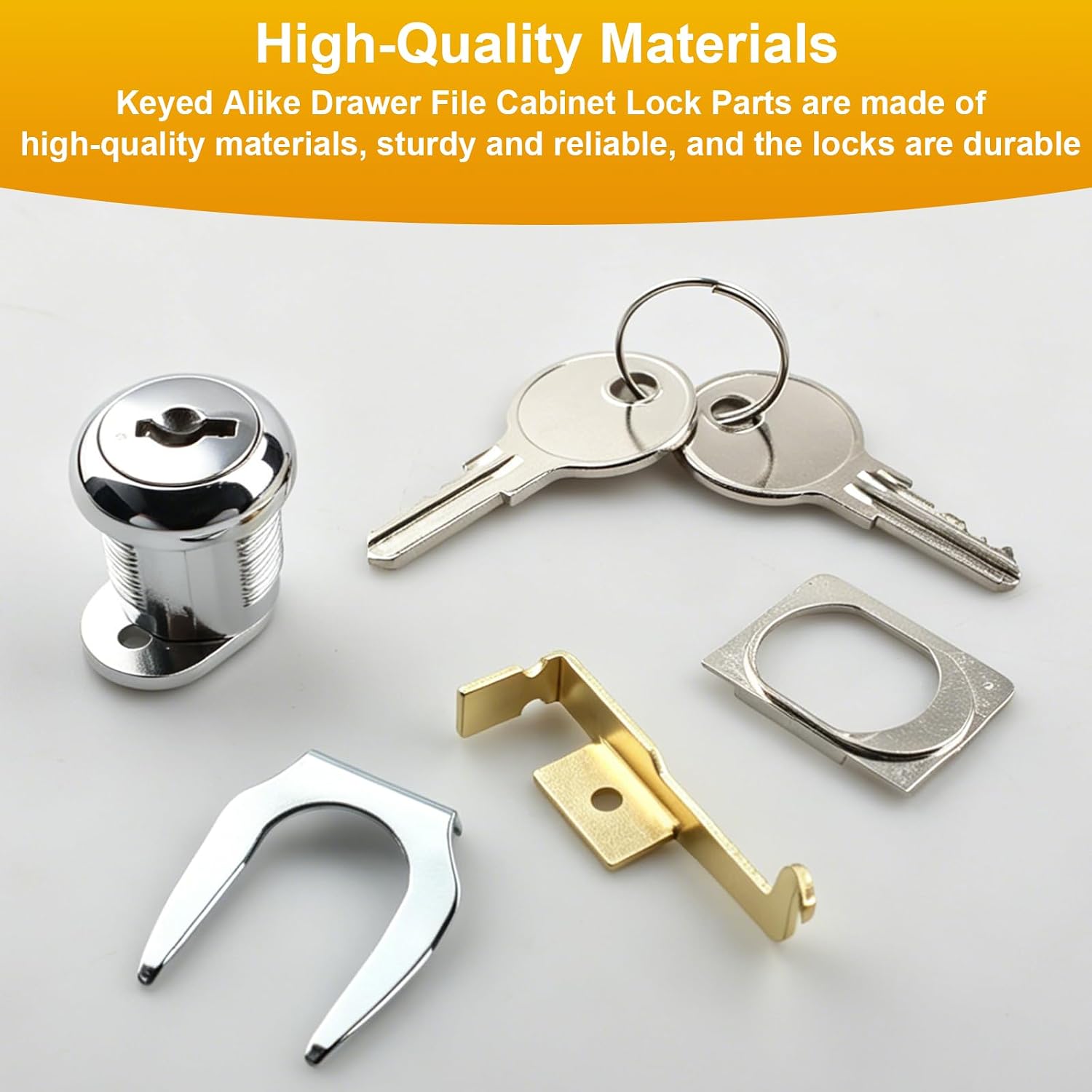 File Cabinet Lock Replacement Kit for HON F24 & F28(2185) | Vertical Filing Cabinet Lock Kit Keyed Different