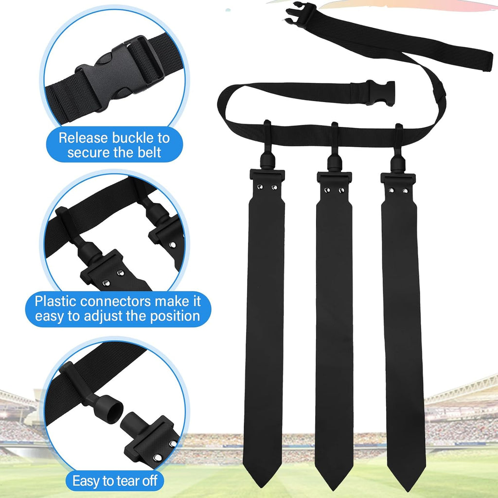 10/12 Players Flag Football Belts and Flags | Adjustable Football Belts for Adults, Flag Football Set for Kids Team