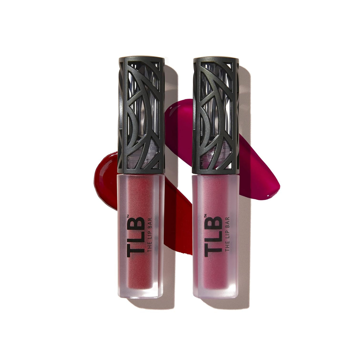 Nonstop Liquid Matte Lipstick Mini 2-Pack, Bawse Lady (Blue Red) + Rich Auntie (Deep Berry) - High Pigment - One