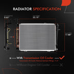 A-Premium Engine Coolant Radiator Compatible with Hyundai Model