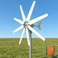 Wind Turbine Generator Kit 400W 12V 24V 48V 220V w/8 Blade, 3 Phase AC Windmill Generator Suit Built in Controller