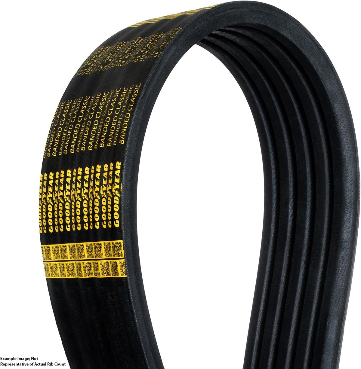 Goodyear 4/B80 Classic Wrapped Banded Industrial V-Belt, B Profile, 4 Ribs, 82.72" Length