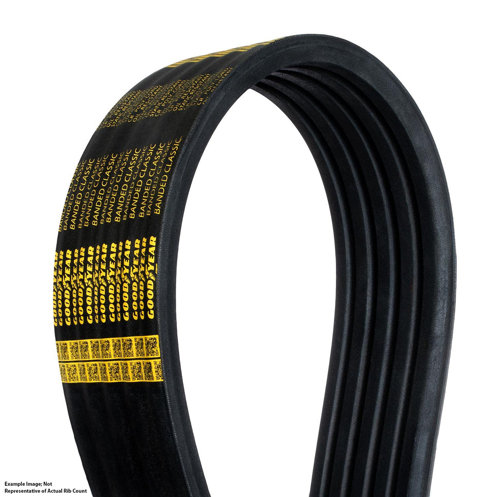 Goodyear Belts 3/B82 Wrapped Banded V-Belt, B Profile, 3 Ribs, 8472"
