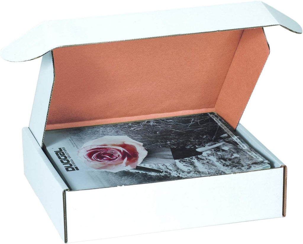 24" Deluxe Shipping Boxes 24"L x 14"W x 4"H, 25-Pack - White Box Mailers for Packaging, Storage, Gifts or Bulk