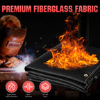 Silicone Coating Fiberglass Welding Blanket 4 x 6ft
