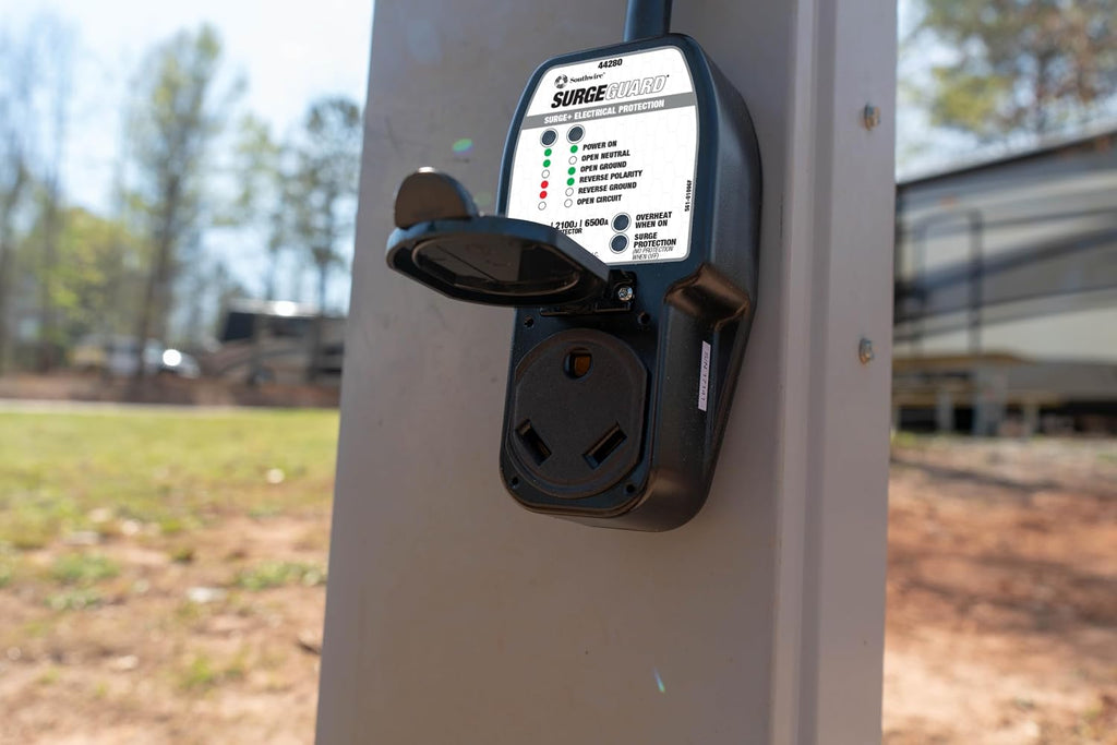 Surge Guard 30 Amp Portable RV Surge Protector with Enhanced Diagnostics, 2100 Joules, 44280