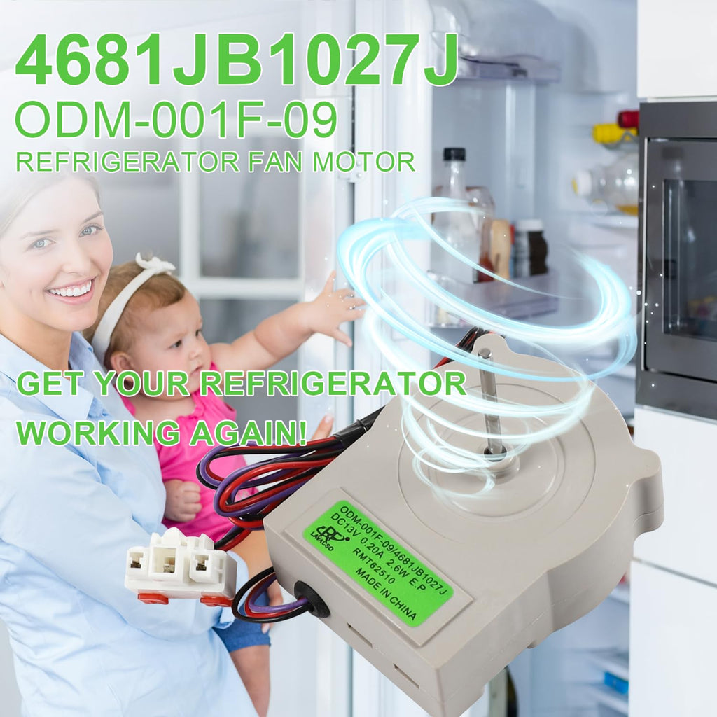 4681JB1027J ODM-001F-09 Refrigerator Fan Motor Compatible with LG