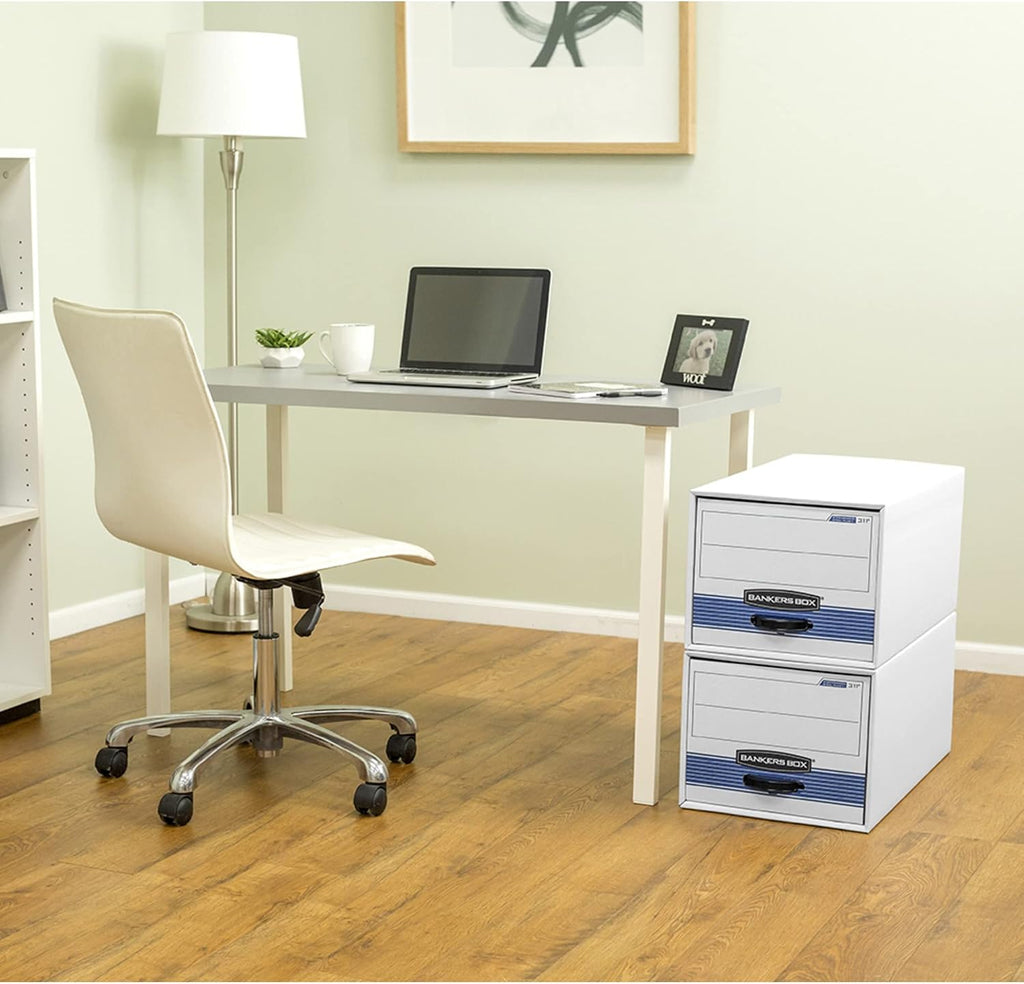 6-Pack Medium-Duty Storage Drawers, Legal Size, Steel Plus