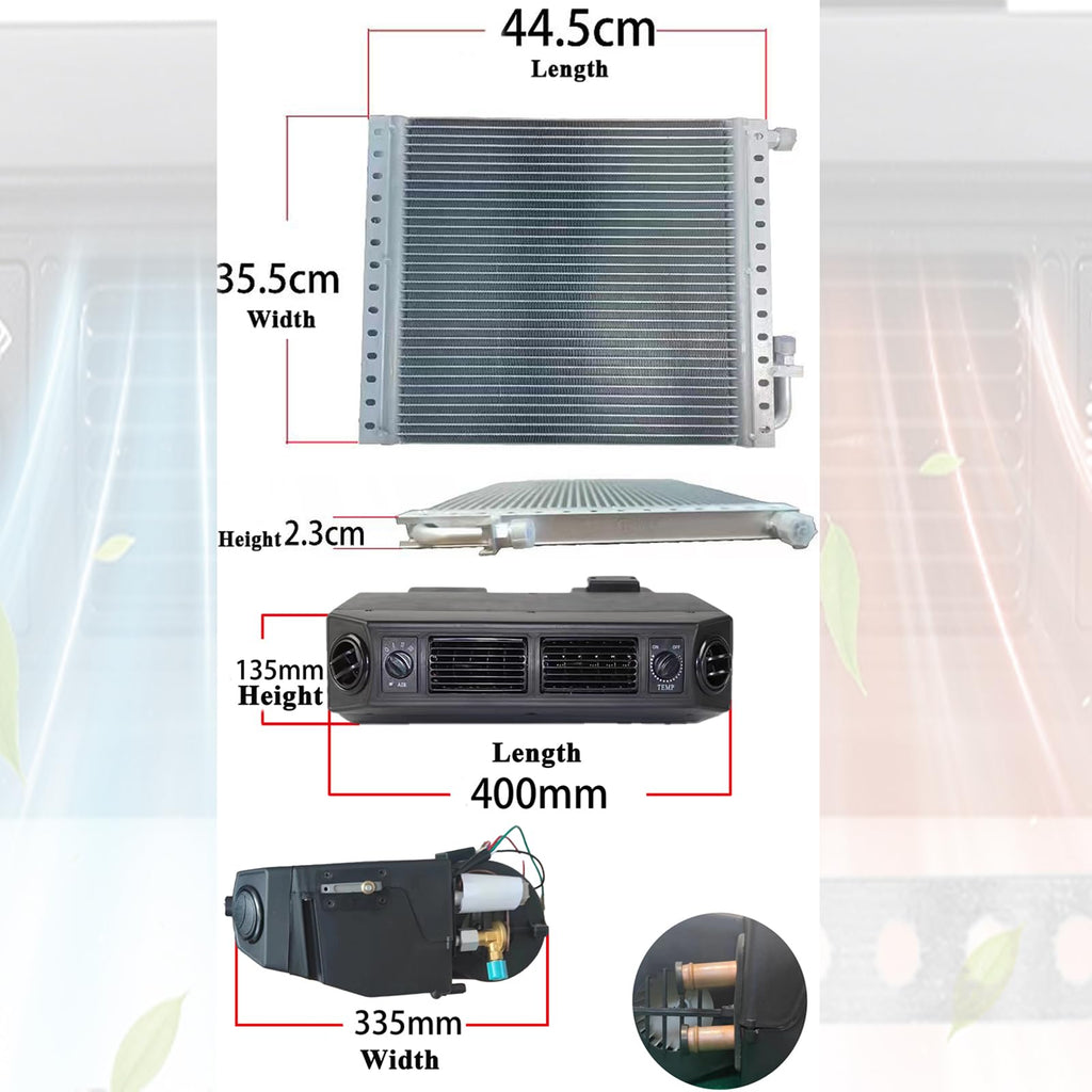 Universal 12V A/C Kit System 18000BTU Under Dash Air Conditioner